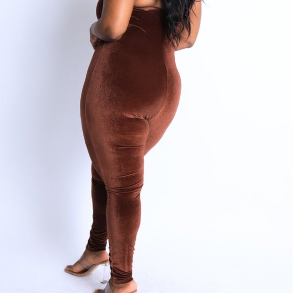 Beautiful  strapless jumpsuit with matching Cardigan Jacket.  - Picture 6 of 6